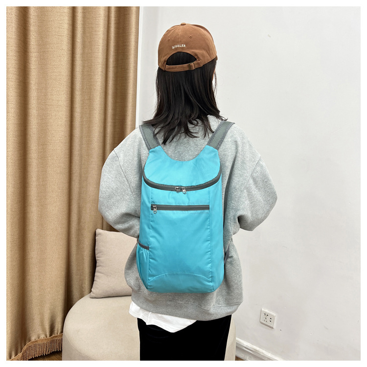 跨境新款户外折叠包轻便防泼旅行包健身运动背包大容量礼品双肩包详情19