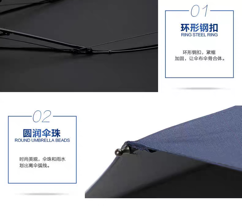 大号超大雨伞男女双人手动晴雨两用折叠伞学生加厚黑胶防晒遮阳伞详情15