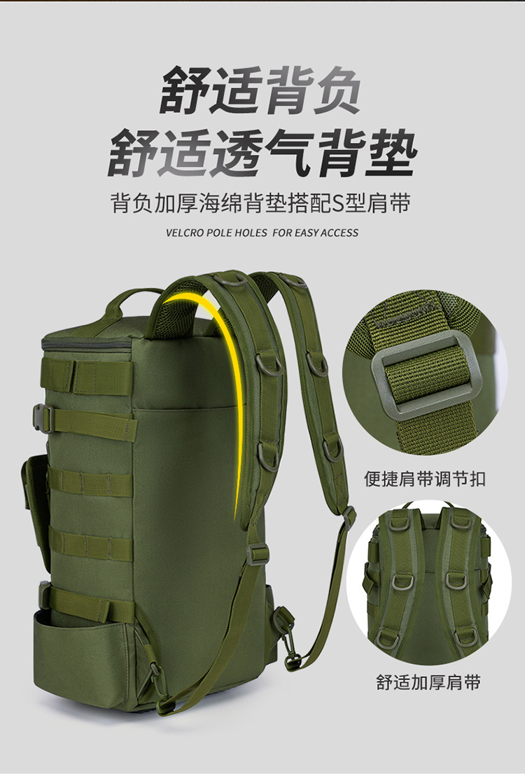 The water-resistant waterway sub-bag is a multi-functional large-capacity dry-wet separation fishing bag that can be attached with fishing gear and backpacks pic 13