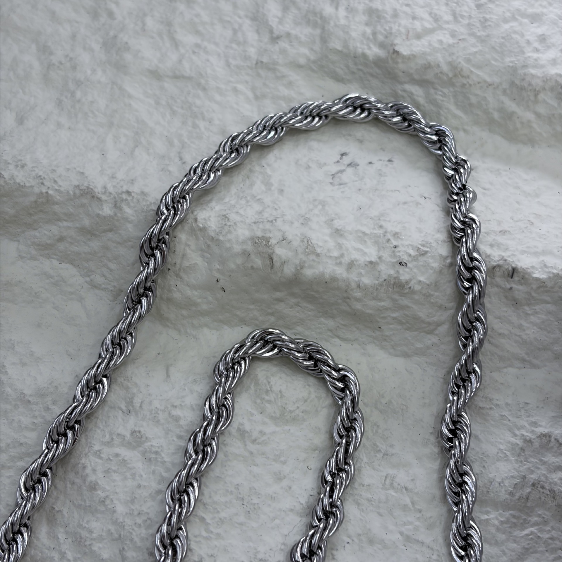 Metal twist chains, stainless steel twisted ropes, twist chains, jewelry accessories, bracelets, necklaces, semi-finished chains, multiple specifications pic 8