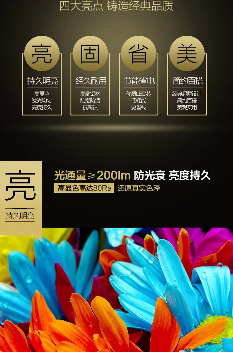 led平板灯集成吊顶灯300600厨卫灯办公室天花铝扣板灯面板灯详情2