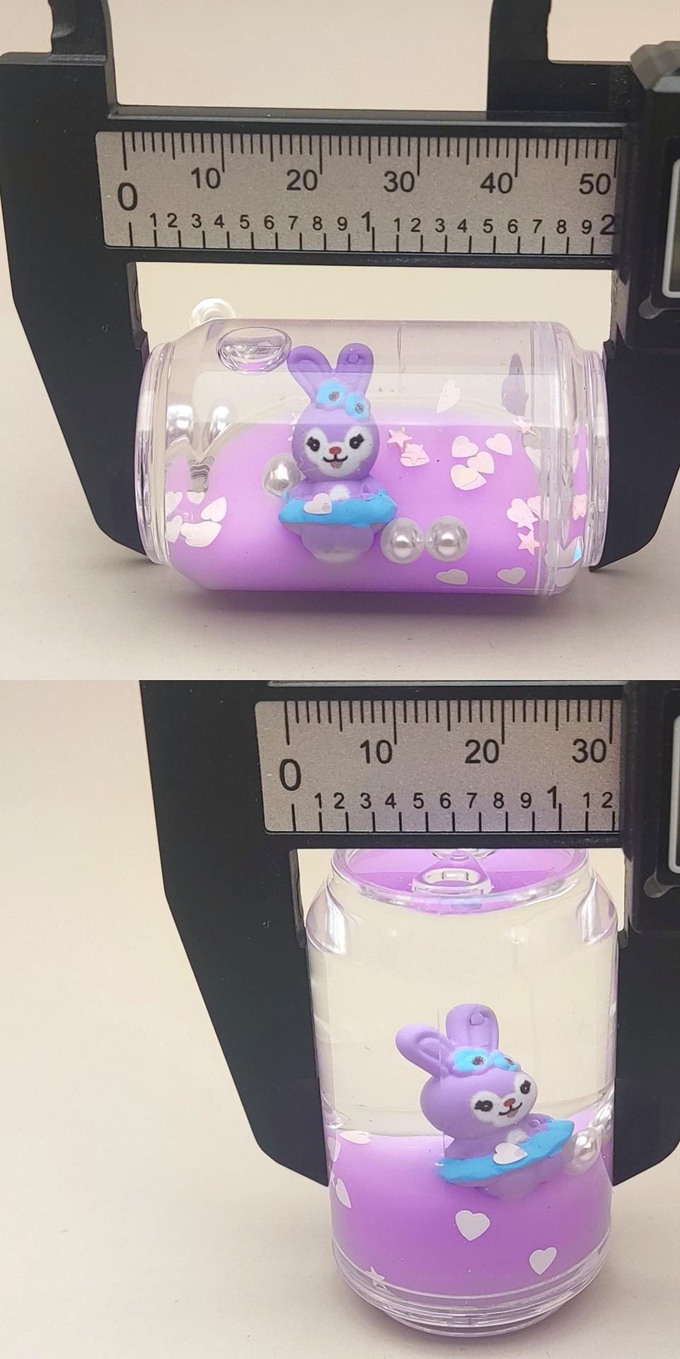 亚克力入油流沙瓶奶紫色星黛露系列钥匙扣汽车配饰DIY饰品详情2