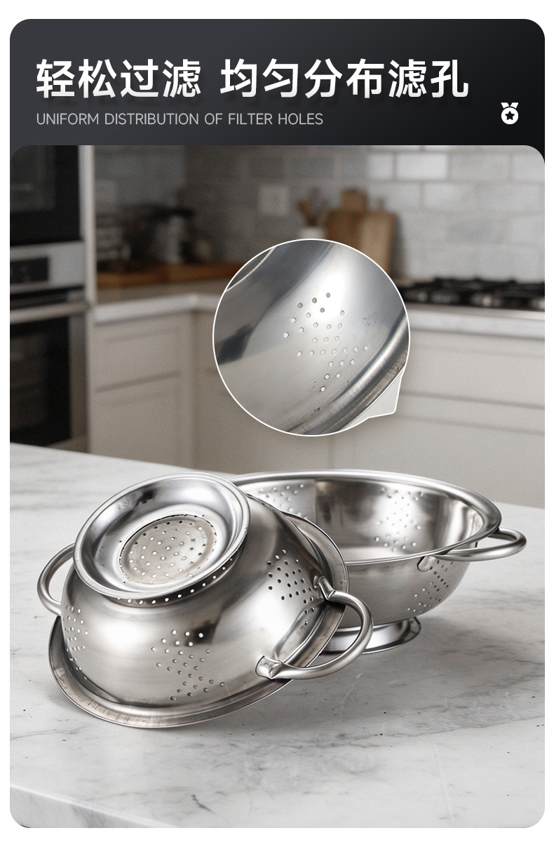 Multifuncional acero inoxidable ánforas cesta de frutas cesta de almacenamiento portátil bambú caja organizadora de plástico suministros de cocina para el hogar pic 5