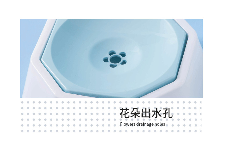 Pet bowl, pet floating bowl, cat bowl, dog drinking water, anti-splashing and no wet mouth, cat and dog bowl, pet automatic water dispenser pic 2