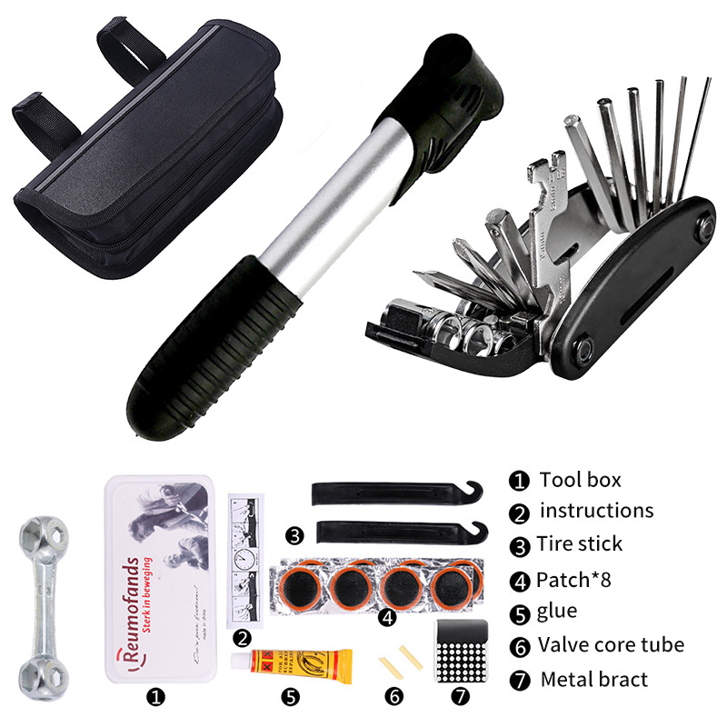 【 Customized 】 Bicycle repair tool kit set, mountain bike repair, bike repair tools and accessories combination wholesale pic 9