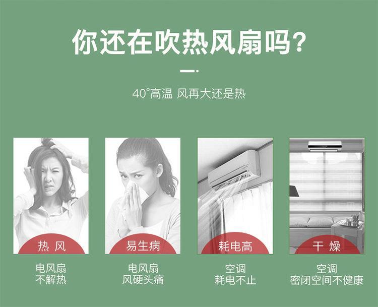 New household spray cooling fan, mini spray cooling fan, desktop small air conditioner, humidifier, three-speed circulating air pic 2