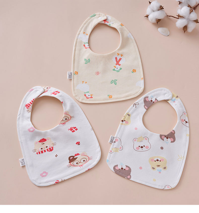 婴幼儿纯棉防水围嘴新生儿用品宝宝防湿衣小孩围兜口水巾纯棉饭兜详情13