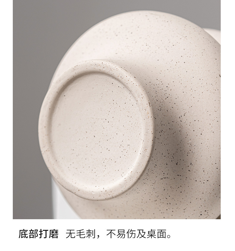 2025 Irregular-shaped ring Ceramic Vase, cute, ins, simple and modern frosted flower vase, creative homestay decoration, high-end pic 10