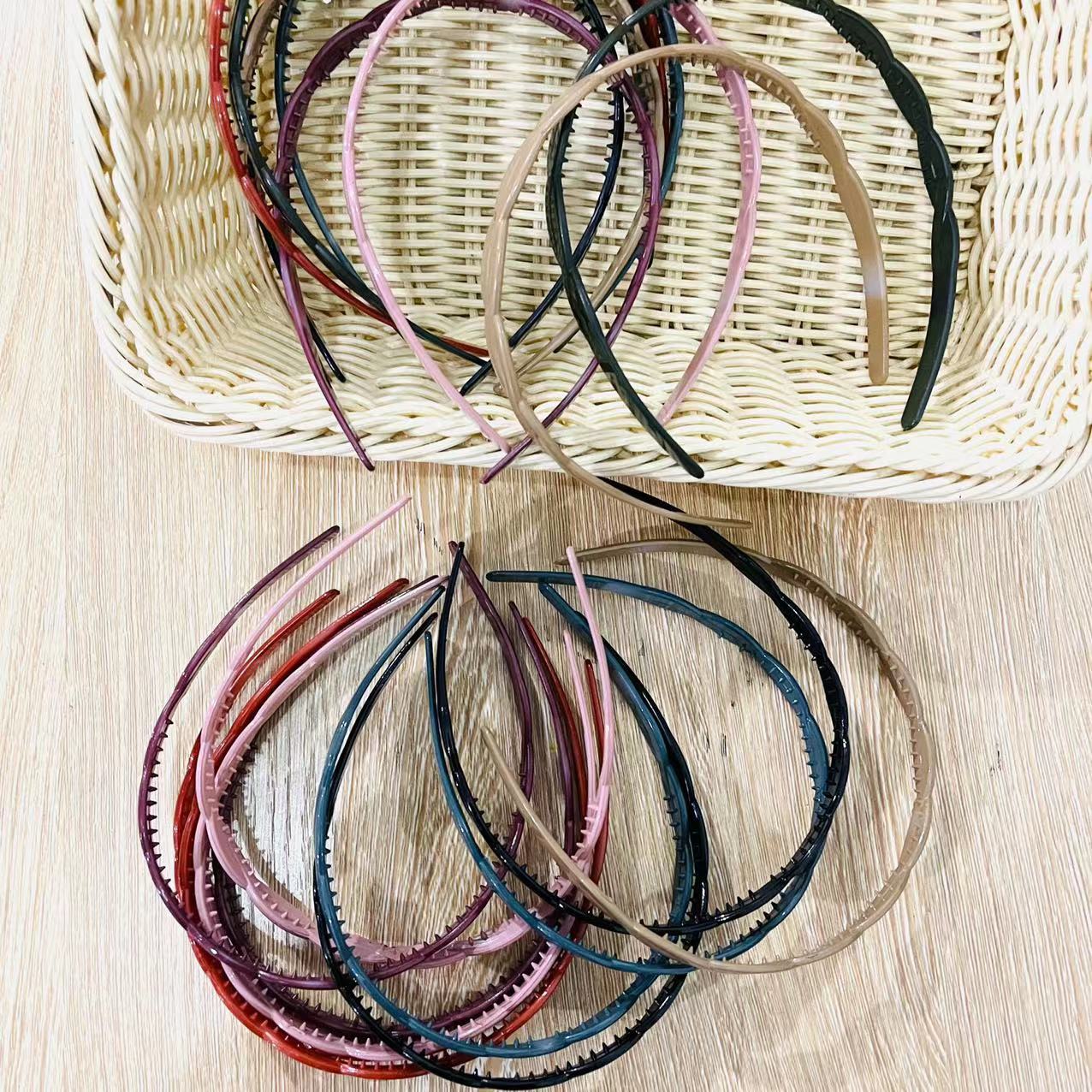 【 Zone 1-5 】 Double braid headband 20/ pack Double braid headband Sweet and elegant, thin headband for going out, hair clip with a girlish heart, Korean headwear, one or two yuan supply pic 4