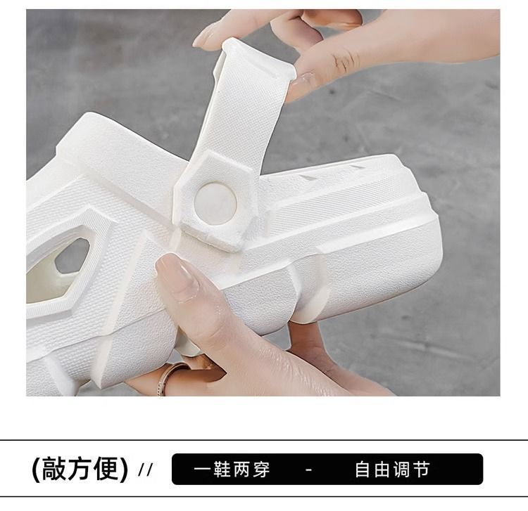 洞洞鞋男士夏天外穿防滑厚底2024新款卡通包头沙滩凉拖鞋女款护士详情7