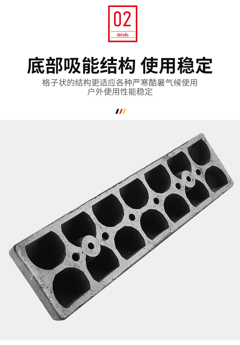 橡塑定位停车位挡车器汽车车位车轮地挡限位器阻挡胎橡胶止退器详情10