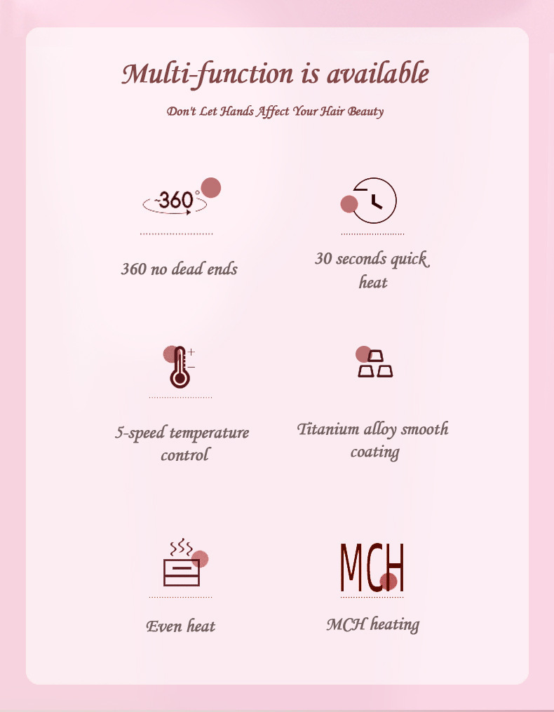 廠家直銷電動卷發(fā)棒家用蛋卷棒夾板金色三棒卷發(fā)器大波浪電卷棒詳情3