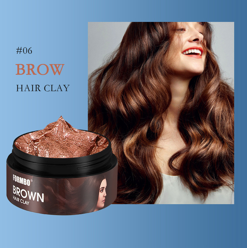 跨境专供FORMBO 6色美发发泥男女持久易上色持久长效发色发泥批发详情15