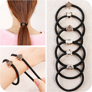 Two-yuan store general merchandise with free shipping, 1-2 yuan small items, Korean version basic high-elasticity thick hair band headwear factory direct sales pic 7