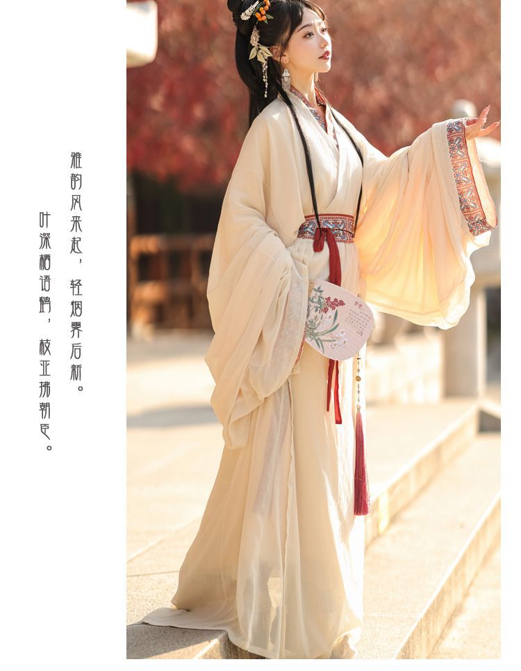 国潮梦域战国袍马山楚墓复原款日常直裾袍汉服女拖尾大放量直裾详情16