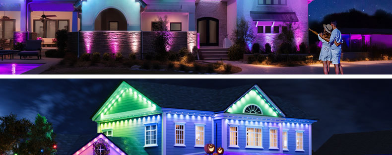 亚马逊爆款智能防水屋檐灯WIFI蓝牙APP涂鸦屋檐灯节日装饰屋檐灯详情42