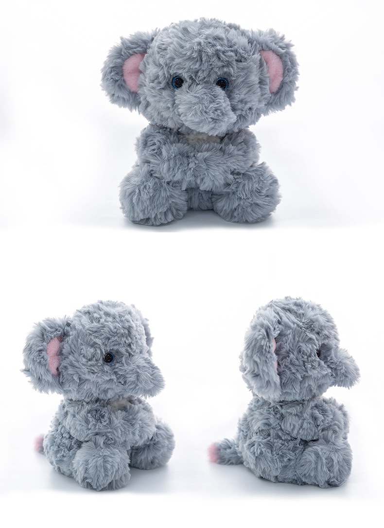 新款跨境桌面陪伴系列浣熊小猪小象熊猫小鸡毛绒玩偶办公摆件可爱公仔礼物详情19