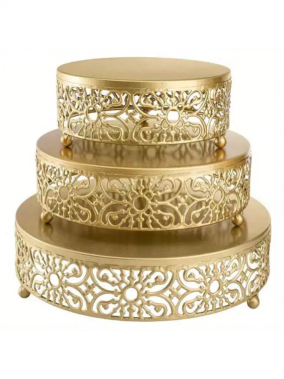 北欧白色托盘架子蛋糕下午茶点心架甜品台摆件歇高脚摆台茶展示架详情4