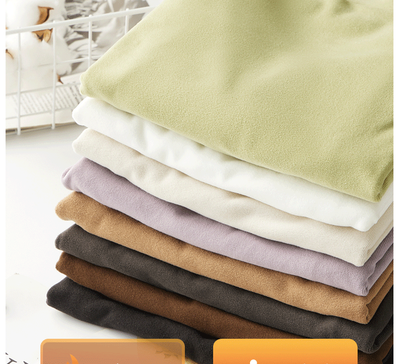 A semi-high-necked fleece base layer for women to wear as an inner layer in autumn and winter. It is a long-sleeved mid-necked solid color fitted base layer pic 13