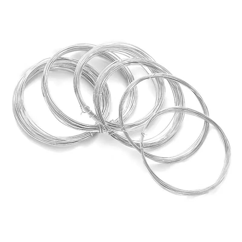 S999 pure silver wire diy silver wire wooden ring inlaid wire conductive handcrafted material silver jewelry woven accessory pic 5