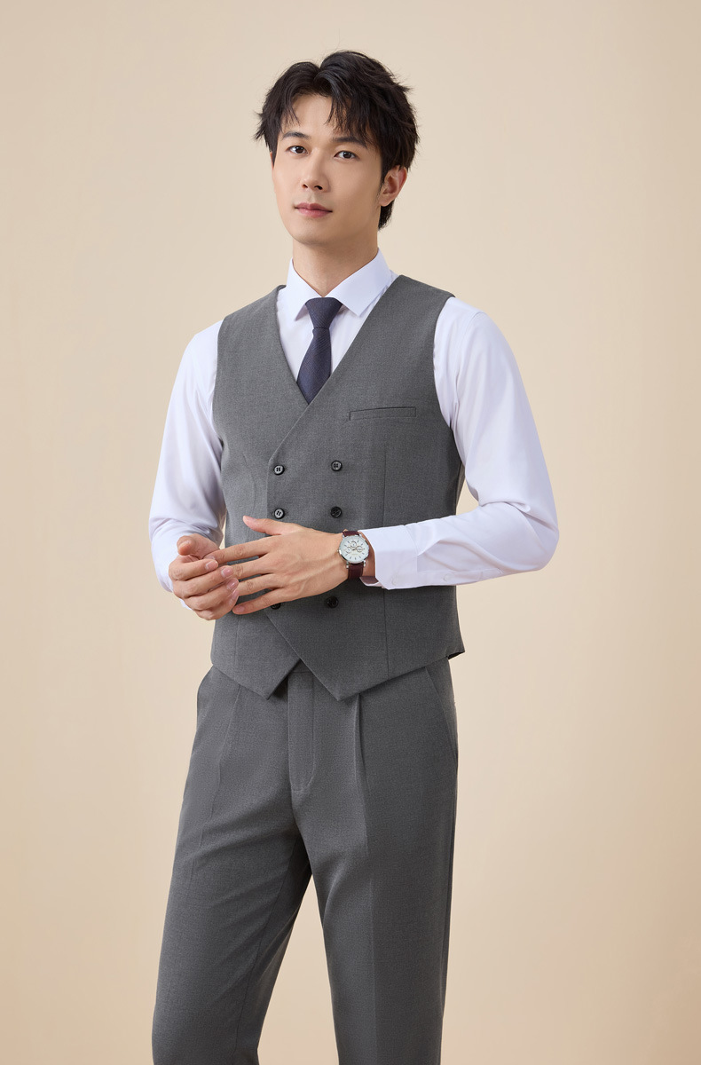 New double-breasted suit set for men autumn and winter pic 28