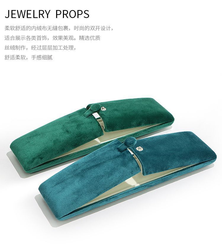 双开绒布首饰盒按扣珠宝戒指盒手镯手链包装盒珍珠项链盒子高级感详情10