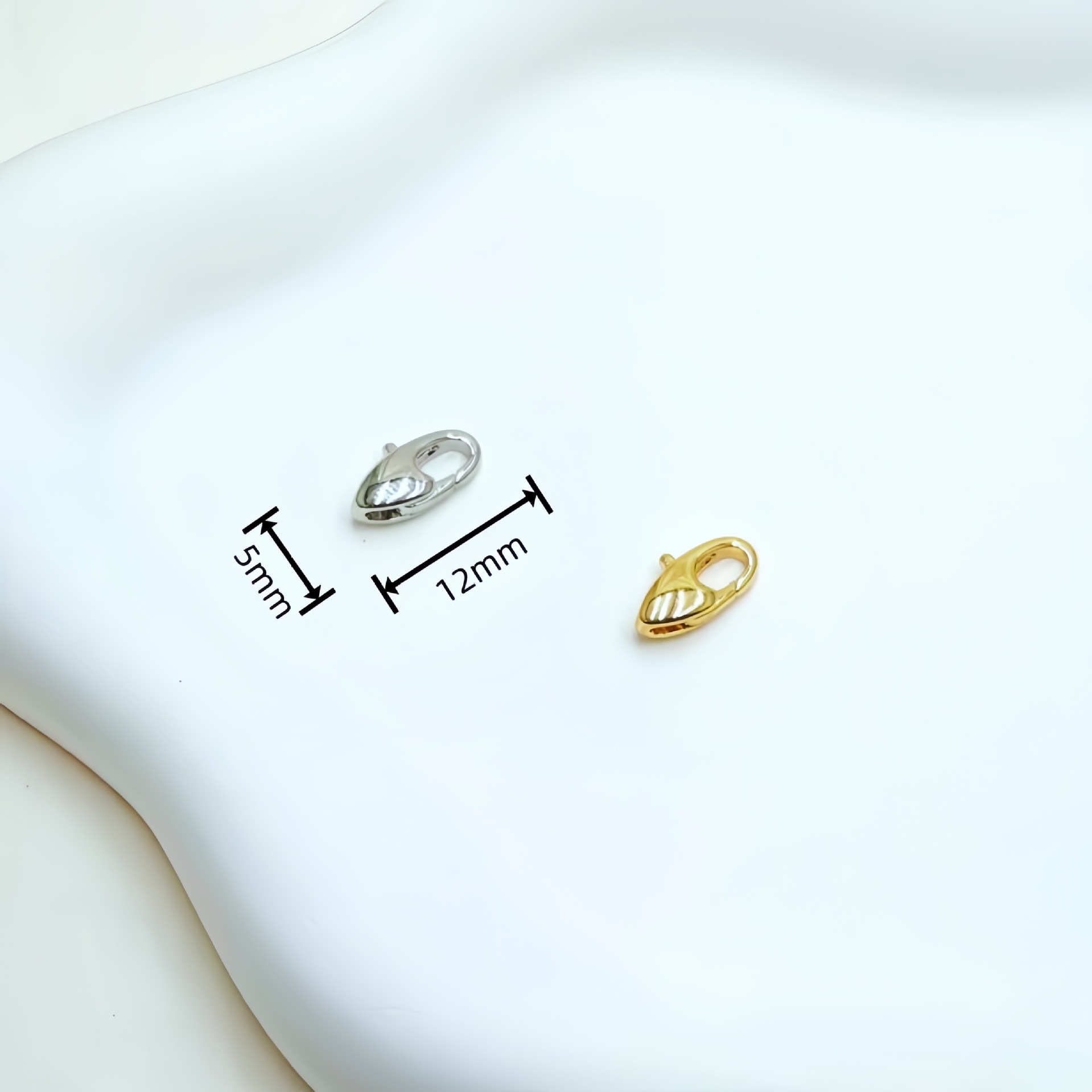 diy铜镀18K真金手工异型龙虾扣饰品配件批发 保色万能扣串珠手链详情36