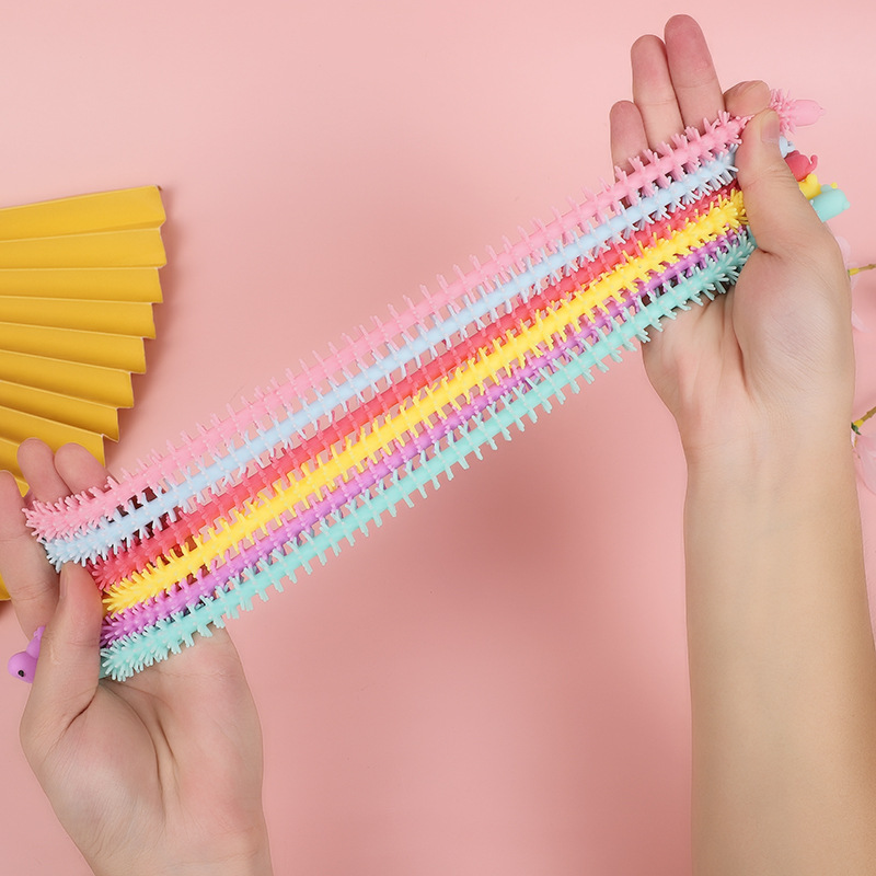New stress-relieving gadgets: Elephant toys, stress-relieving and venting ropes, soft rubber mixed noodle ropes, animal lala fun wholesale pic 3