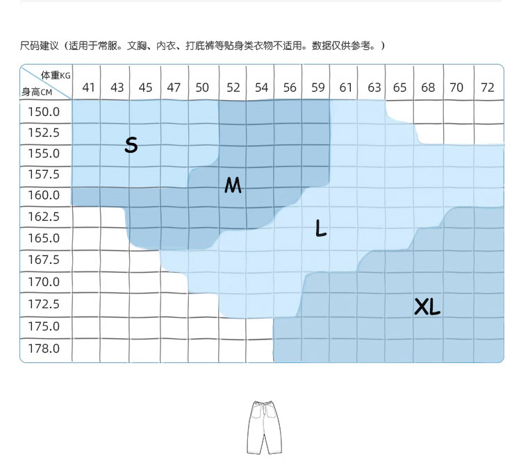 2025新款秋冬海蓝色纯棉加厚宽松休闲文艺阔腿裤松紧腰弯刀牛仔裤详情3