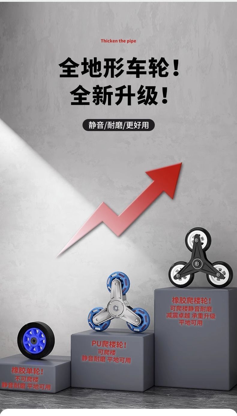 爬楼梯神器搬运车搬重物上下楼行李手拉车便携可折叠家用小拉车详情13