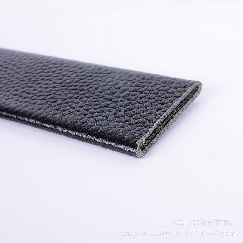男士休闲百搭真皮皮带头层牛皮男款正品自动裤带身无头光带条批发详情45