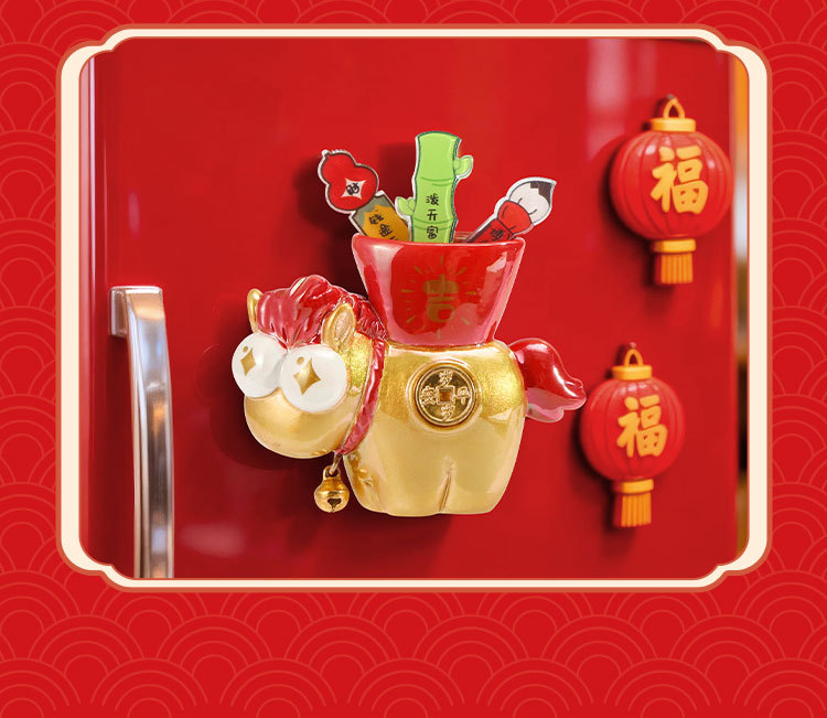 There will be fridge magnet blind boxes for the Year of the Horse mascot resin handicrafts and cartoon cute little horse fridge magnets available for wholesale soon pic 17