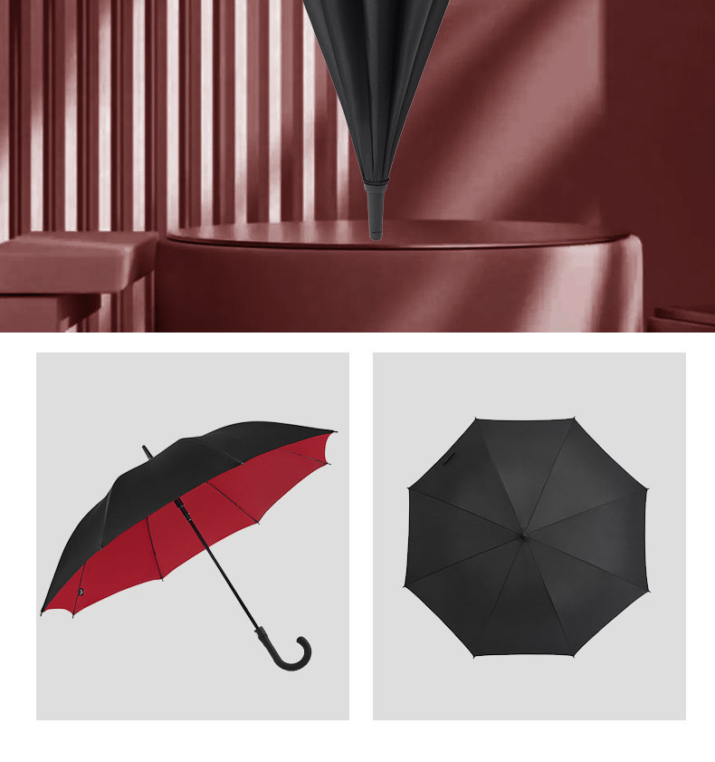 17Y双层自动弯柄伞晴雨两用女长柄雨伞男士大号加厚加固防风双人详情25