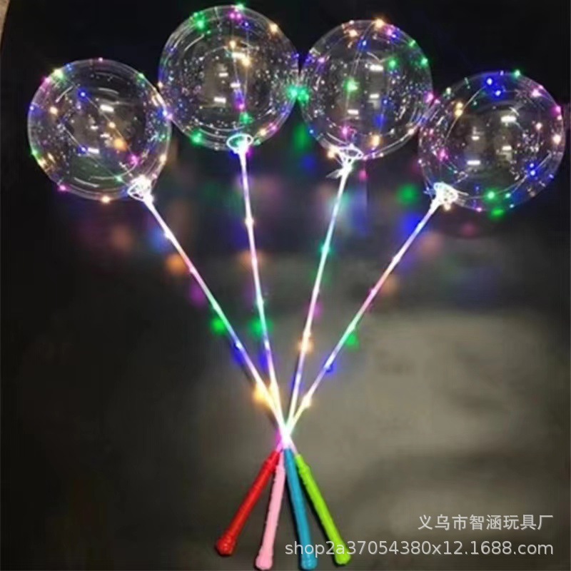 Luminous handle light, night market square, three-speed three-section handle light, handheld ground push and stall balloon light pic 7