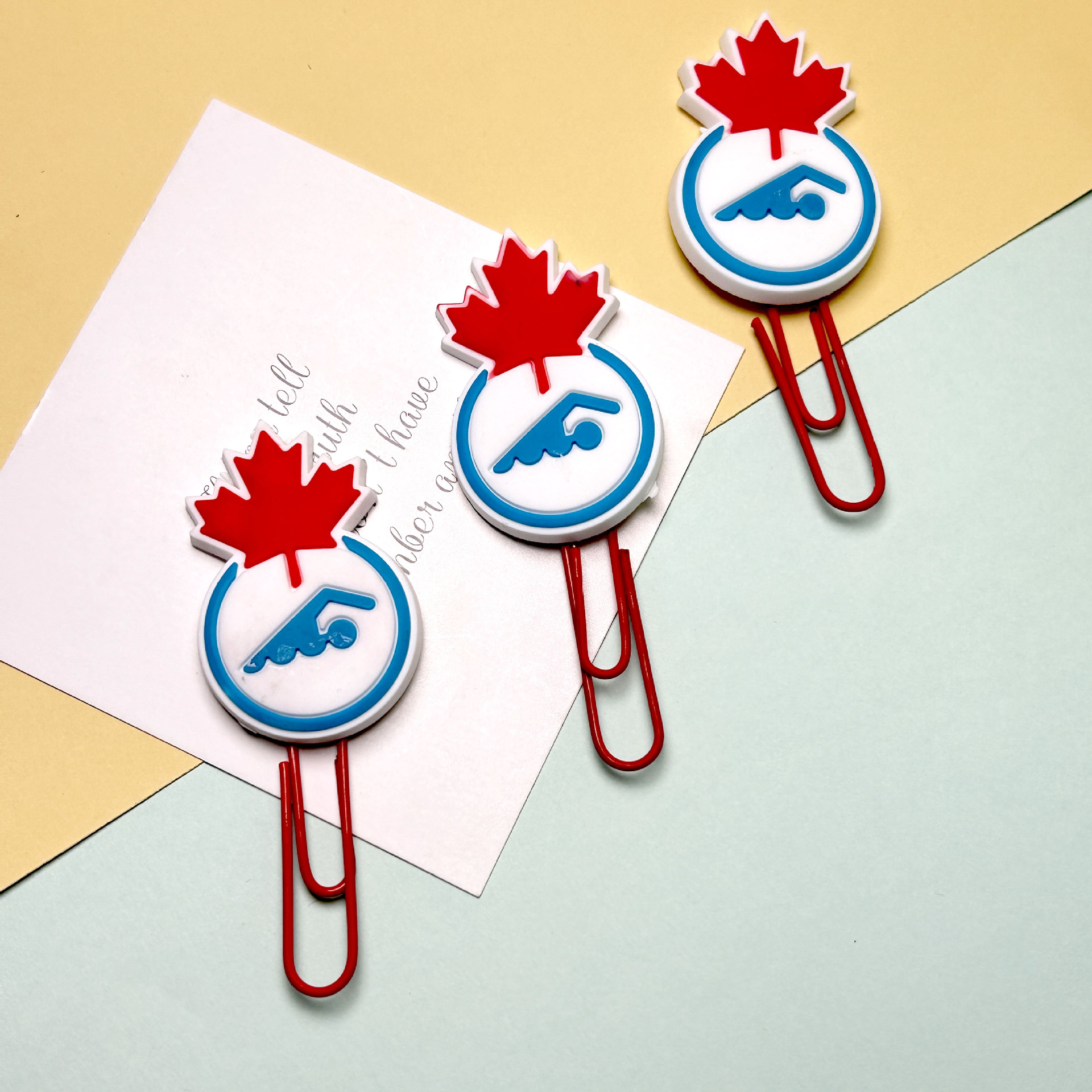 可爱卡通款圣诞回形针分页书签金属曲别针学生文具彩色回形针详情5