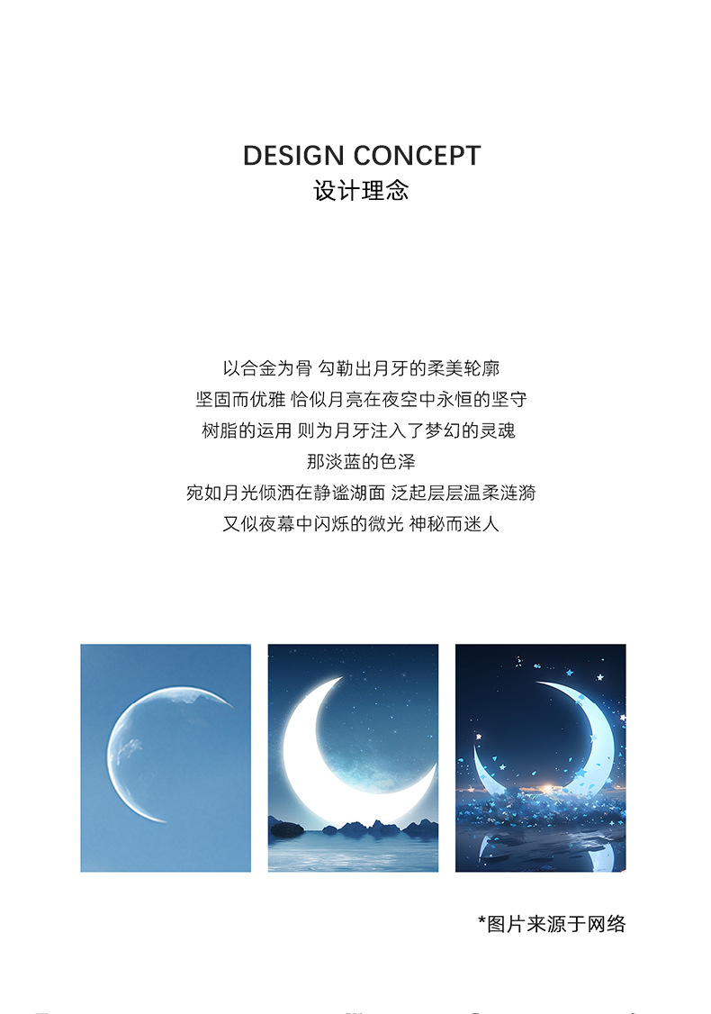 Original lava blue moon ring for women, a niche design with a light luxury and high-end feel, unique and individual index finger ring pic 5