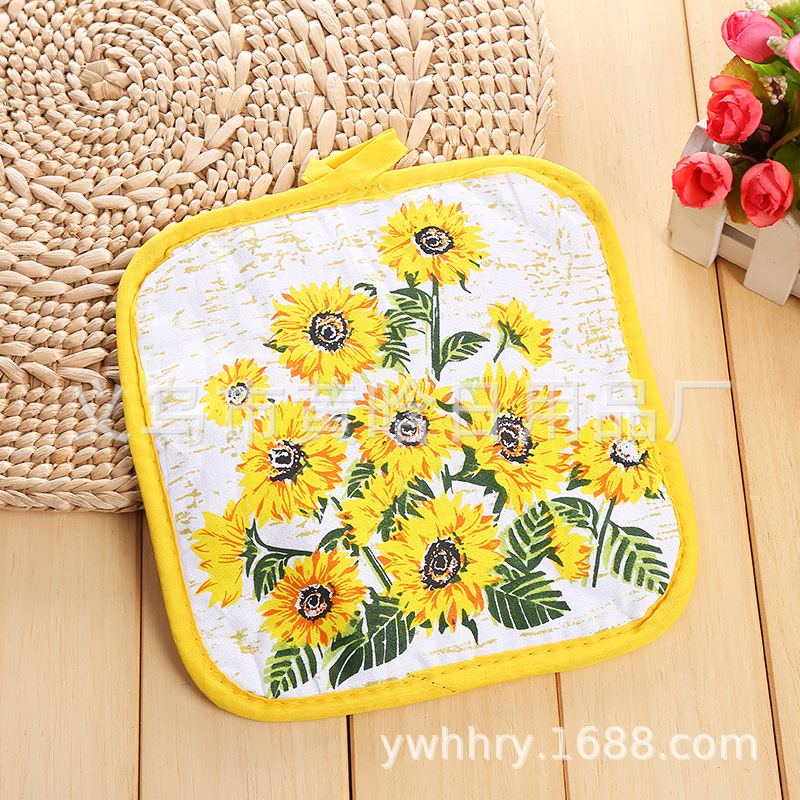 【 Chi Jia 】 Enlarged square digital printed fabric placemats and coasters, European-style cartoon fruit cute placemats pic 7