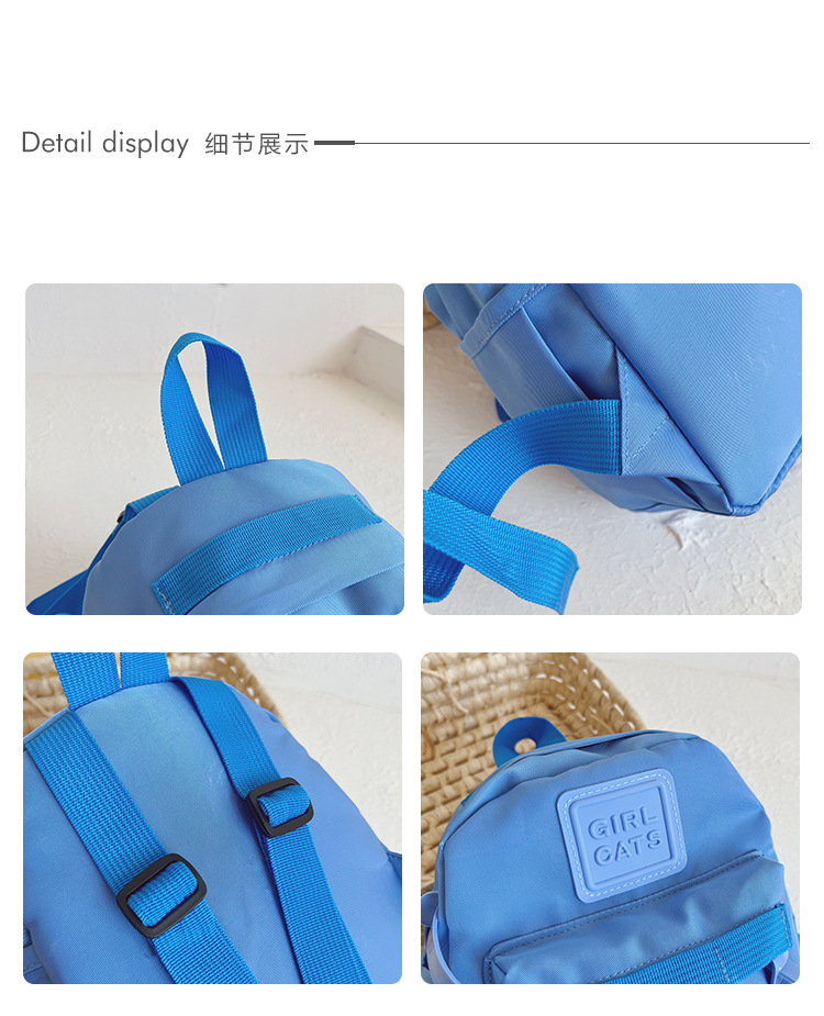 幼儿园小孩书包韩版可爱简约男女童轻便小背包户外出游儿童双肩包详情6