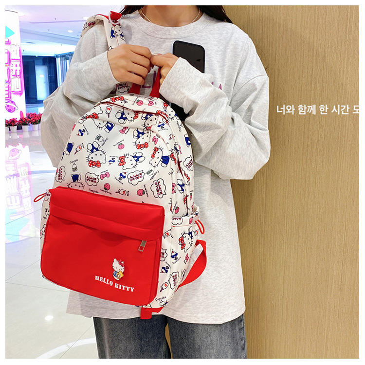 New cute cartoon Sanrio Pacha Dog backpack, a lightweight schoolbag for junior and senior high school students with cartoon comics pic 7