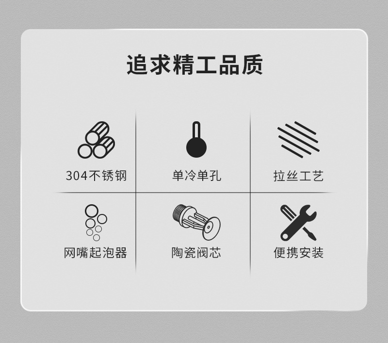 全铜面盆水龙头家用浴室卫生间洗脸盆洗手台单把单孔冷热混水龙头详情19