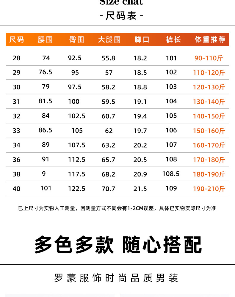 罗蒙冬季加绒牛仔裤男宽松直筒秋冬款男裤弹力中年加厚保暖长裤子详情7