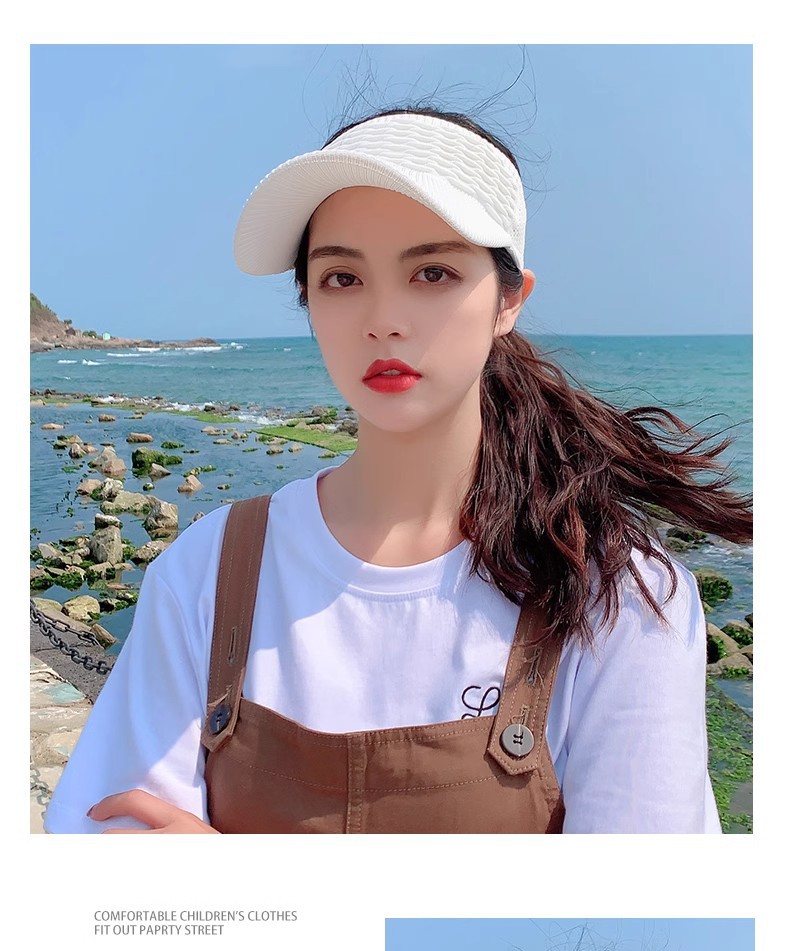 Summer sun hat for women, 2025 new style running sun protection cap, wide-brimmed sports cap, spring and autumn open-top sun hat pic 18
