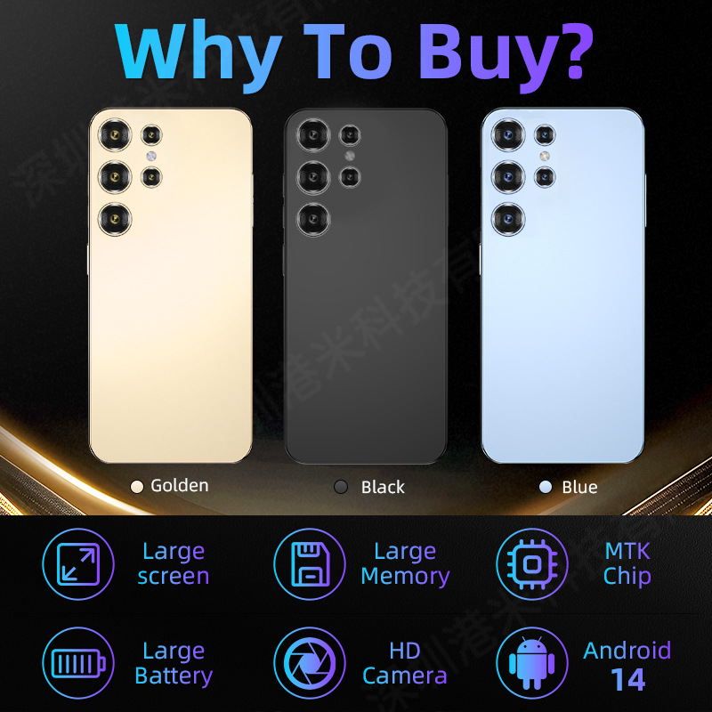 Cross-border 2025 Smartphone S24Ultra Android phone brand new unopened factory wholesale price Smartphone Smartphone Customizable LOGO pic 4