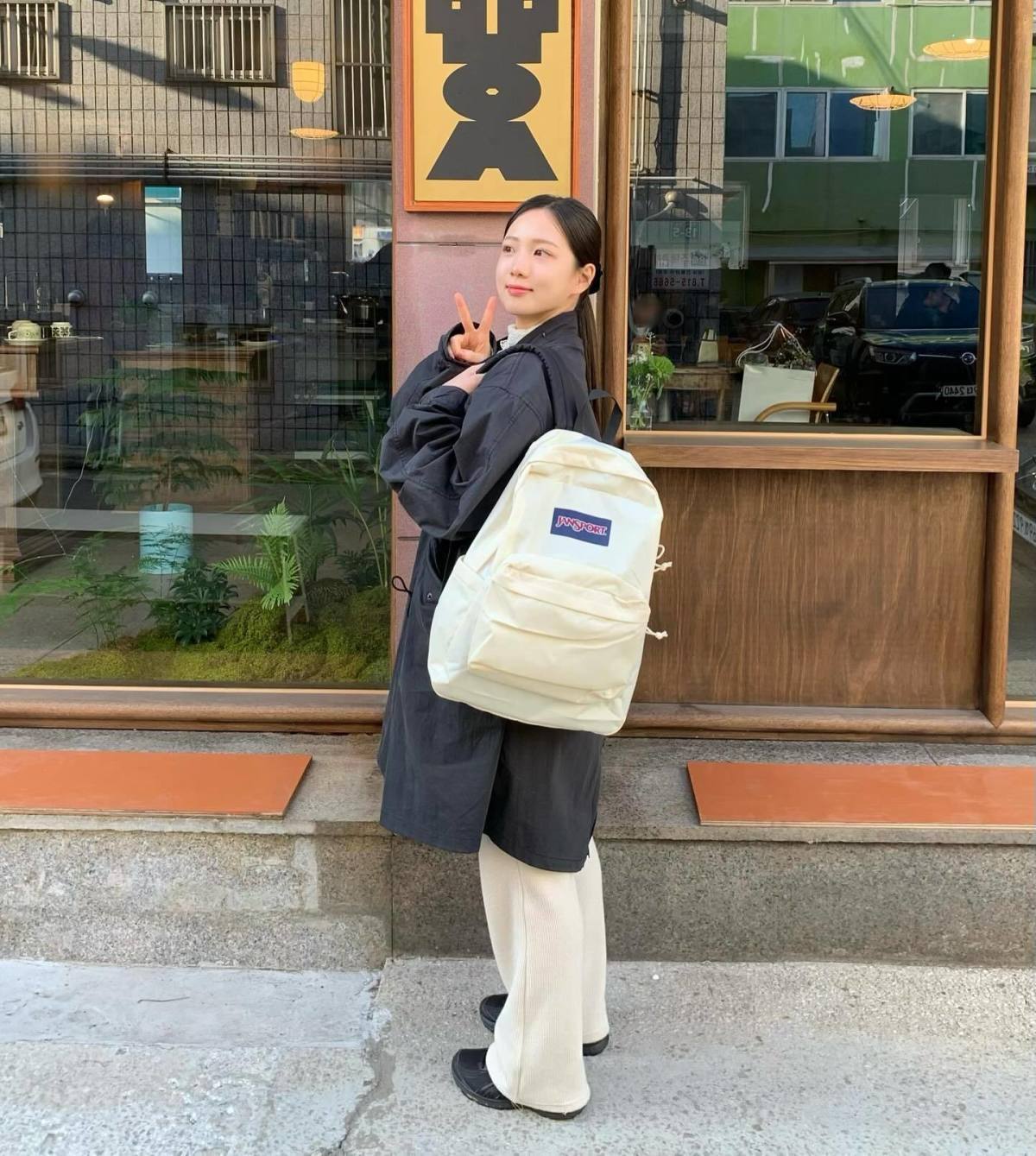 跨境外贸JANSPORT双肩包学生书包男女款背包蝶漾青漾雾霾蓝可代发详情19