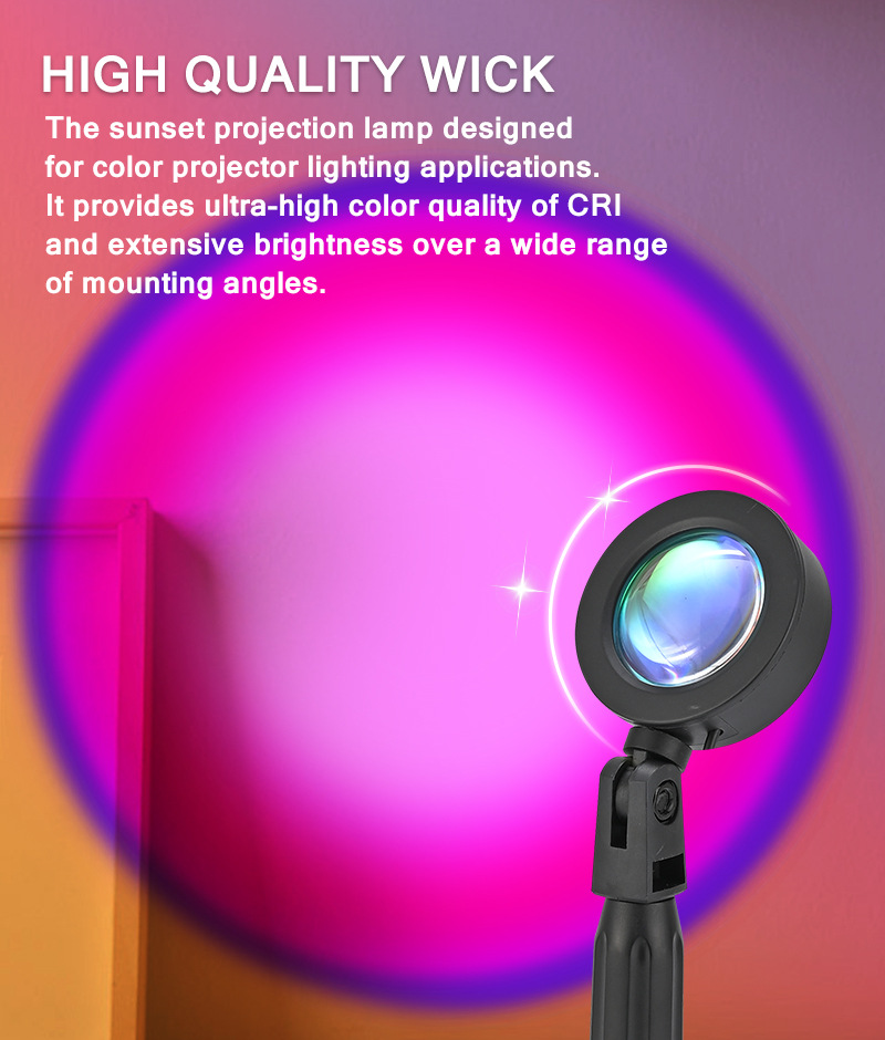 夕阳灯氛围灯可伸缩支架创意落日灯app遥控智能调光卧室小夜灯详情5