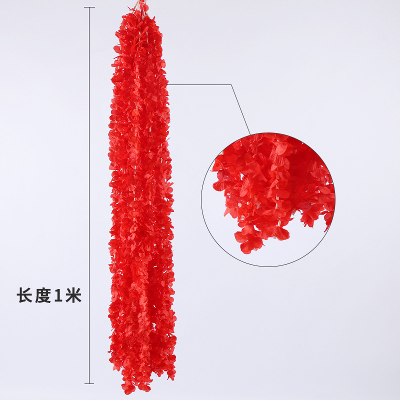 洋兰花串绣球花串绢花创意杨兰花串挂婚礼婚庆花艺道具装饰品详情12