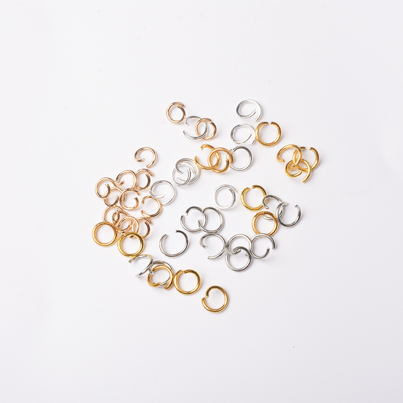 Cross-border exclusive supply of open rings, hanging rings, single rings, hand-connected rings, jewelry accessories, connecting rings, iron rings, open rings wholesale pic 7