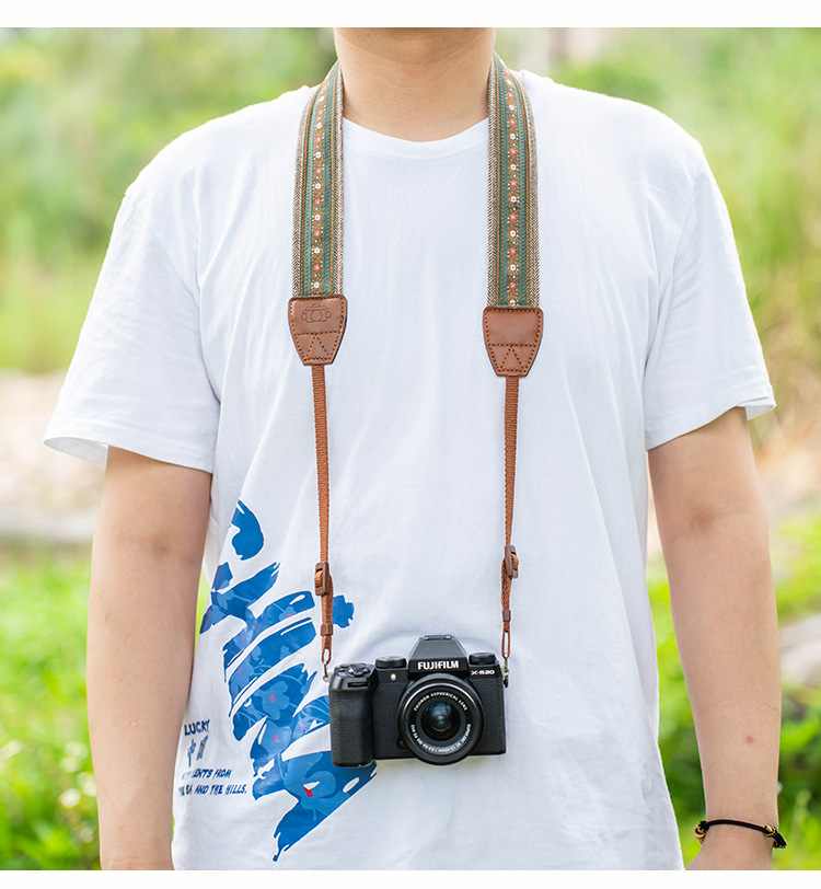 Camera shoulder straps for mirrorless cameras are suitable for SONY zve10 neck straps, Canon r50 straps, Fujifilm xt50 straps, and Nikon z30 straps pic 9
