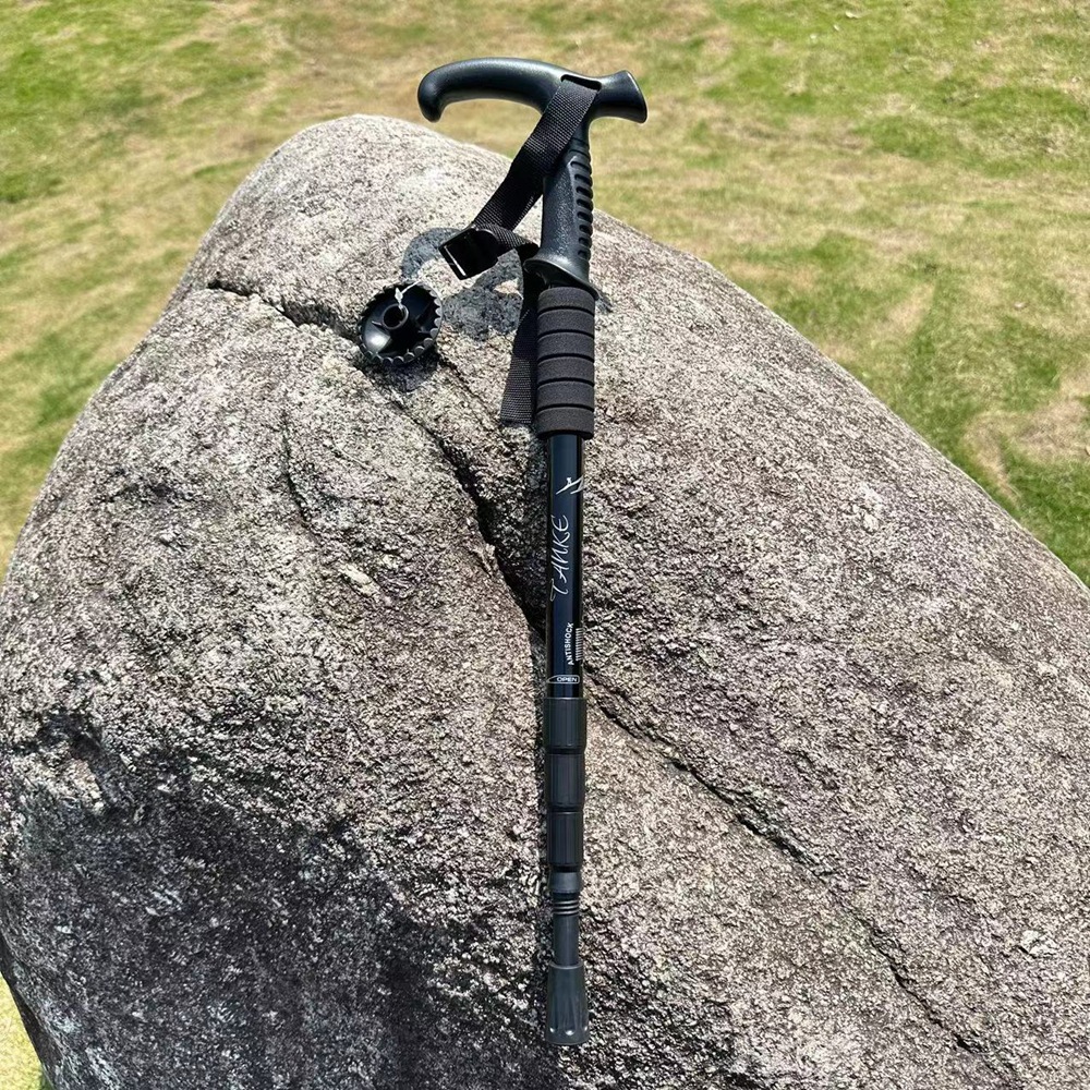 户外旅行登山杖可伸缩老年人四节爬山拐杖铝合金徒步杖拐棍手杖详情14