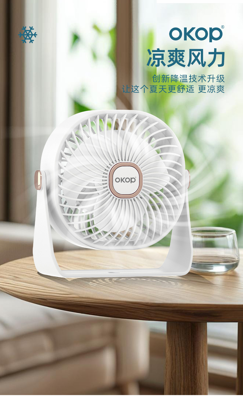 F05网红台扇便携式小型宿舍超静音电扇随身手持办公桌迷你跨境详情10